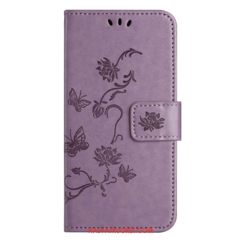 Kotelot Xiaomi Redmi Note 13 5g Strap Flowers Suojakuori