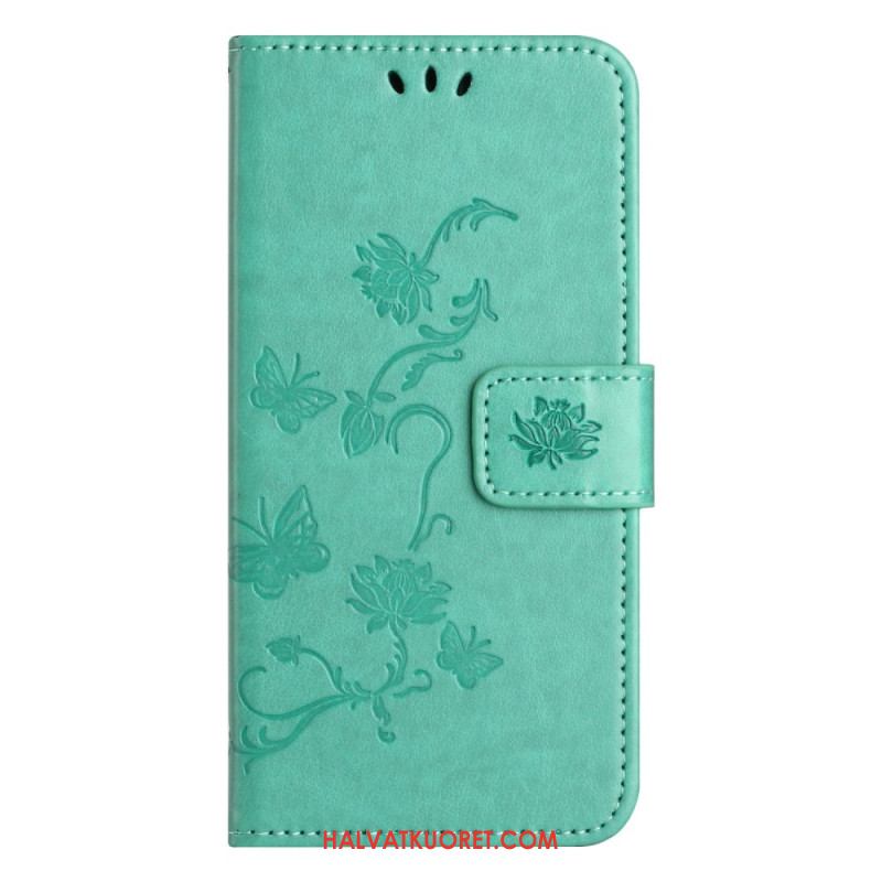 Kotelot Xiaomi Redmi Note 13 5g Strap Flowers Suojakuori