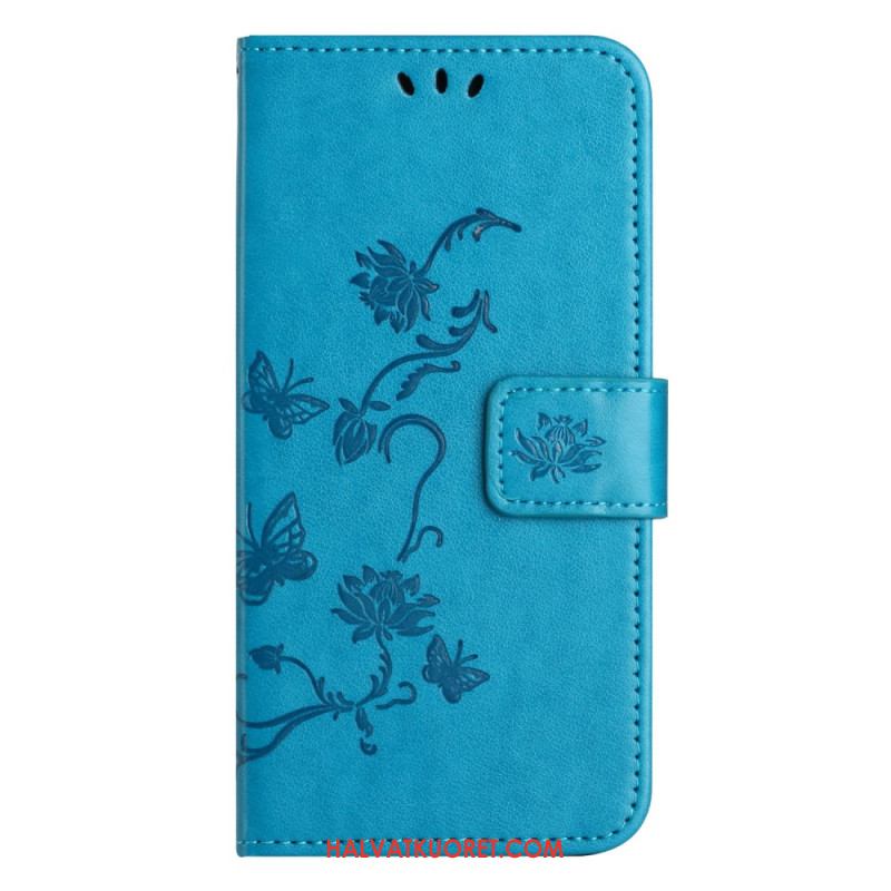 Kotelot Xiaomi Redmi Note 13 5g Strap Flowers Suojakuori