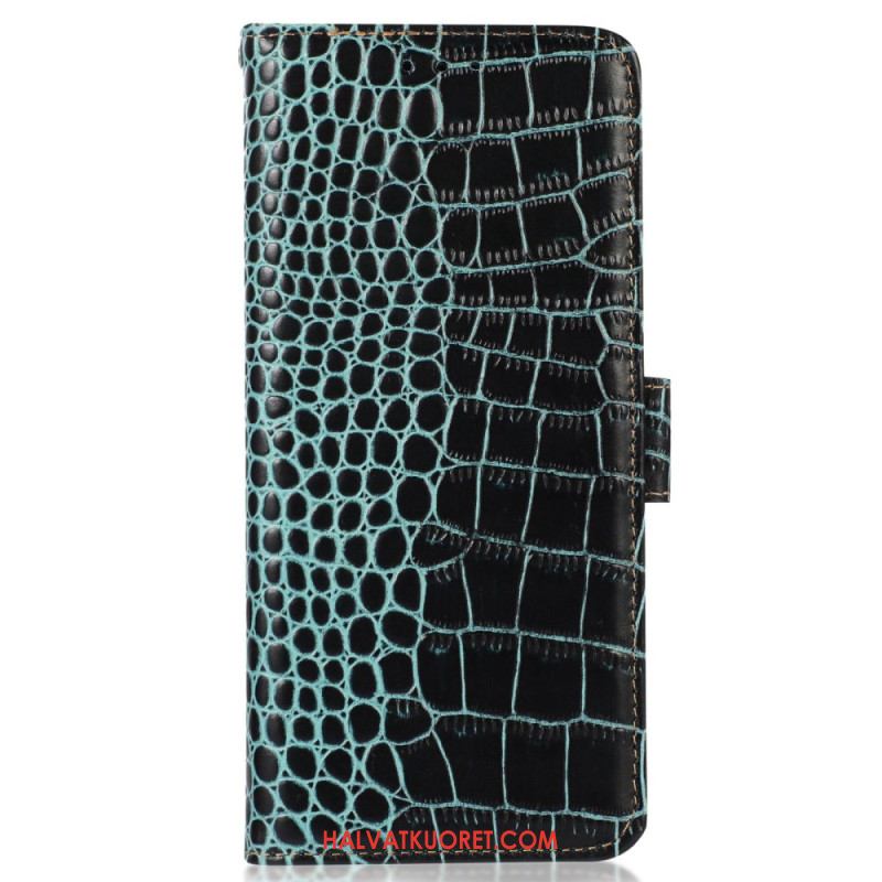 Kotelot Xiaomi Redmi Note 13 Pro 4g Puhelinkuoret Crocodile Design Rfid-estotekniikka