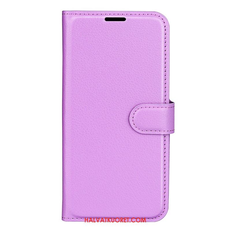 Kotelot Xiaomi Redmi Note 13 Pro 5g Classic Litchi Faux Leather Suojakuori