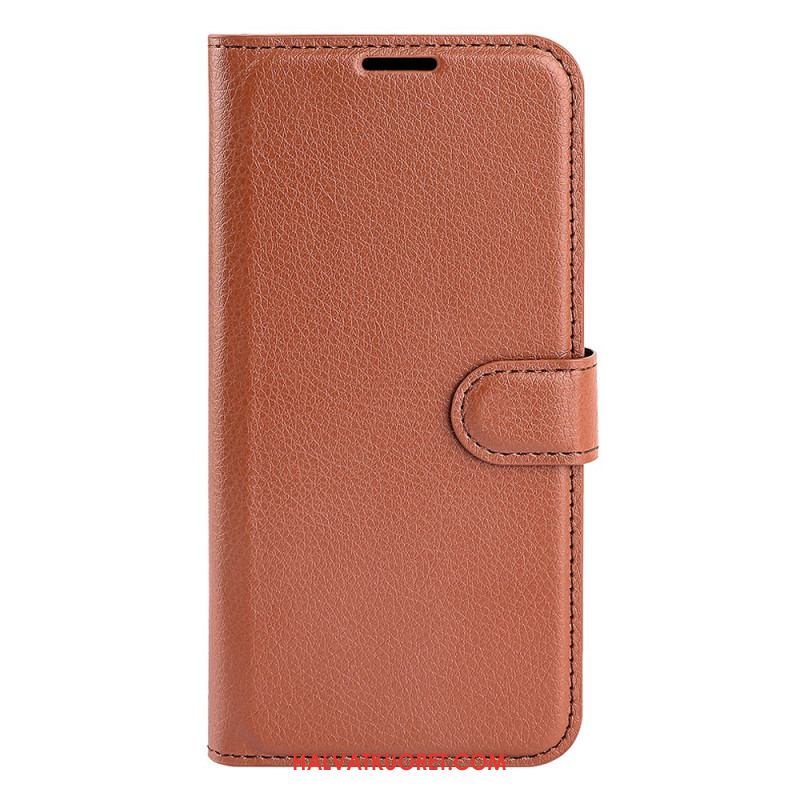 Kotelot Xiaomi Redmi Note 13 Pro 5g Classic Litchi Faux Leather Suojakuori