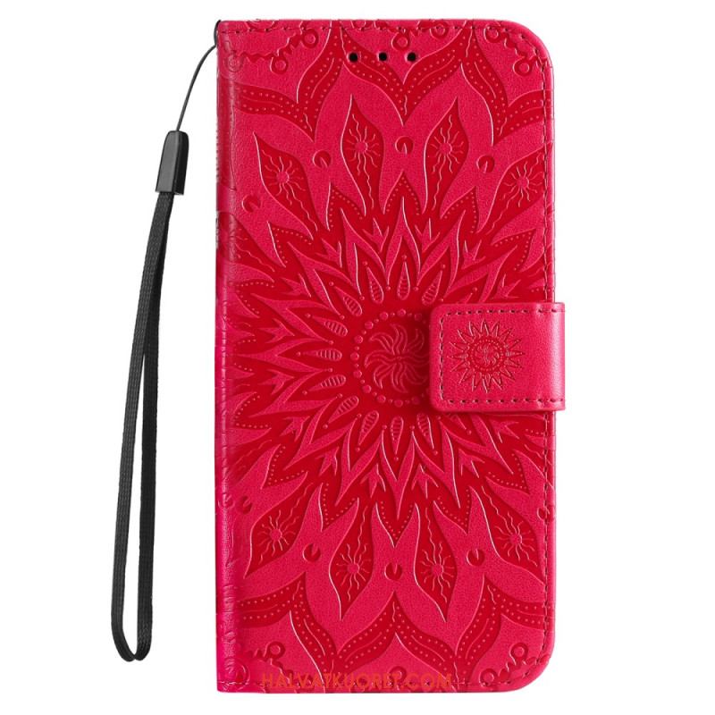 Kotelot iPhone 16 Plus Mandala-kuvio Hihnalla