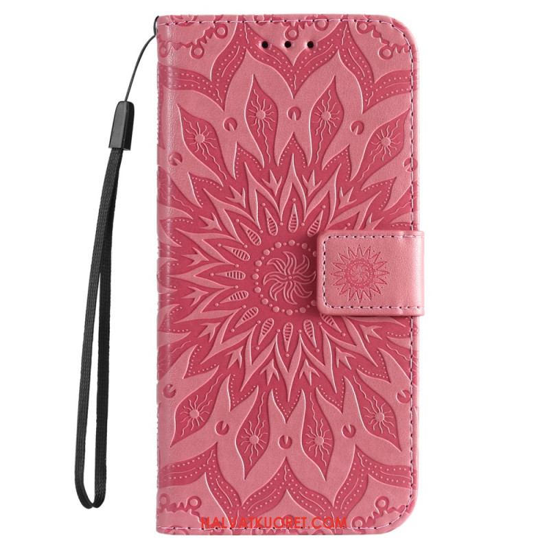 Kotelot iPhone 16 Plus Mandala-kuvio Hihnalla