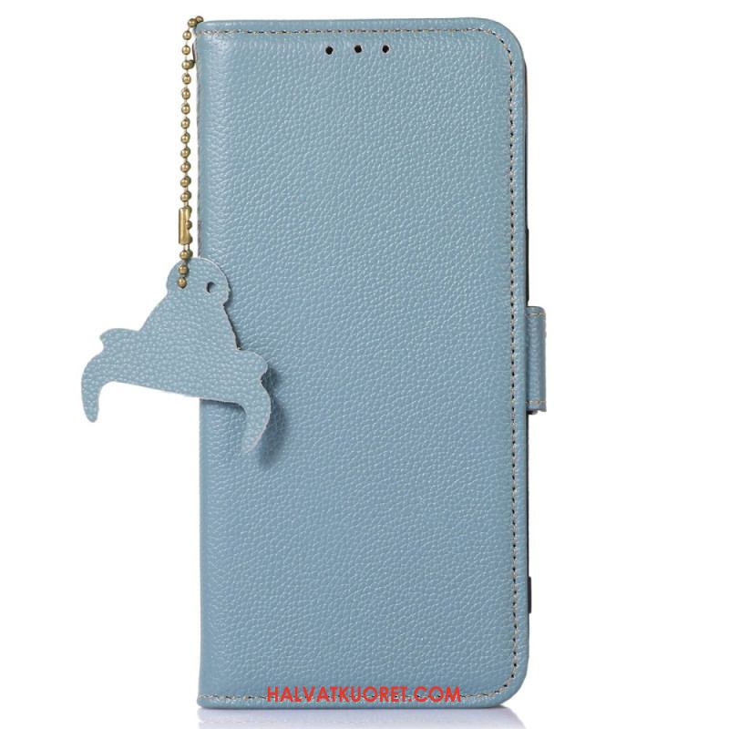 Kotelot iPhone 16 Pro Litchi Texture Leather