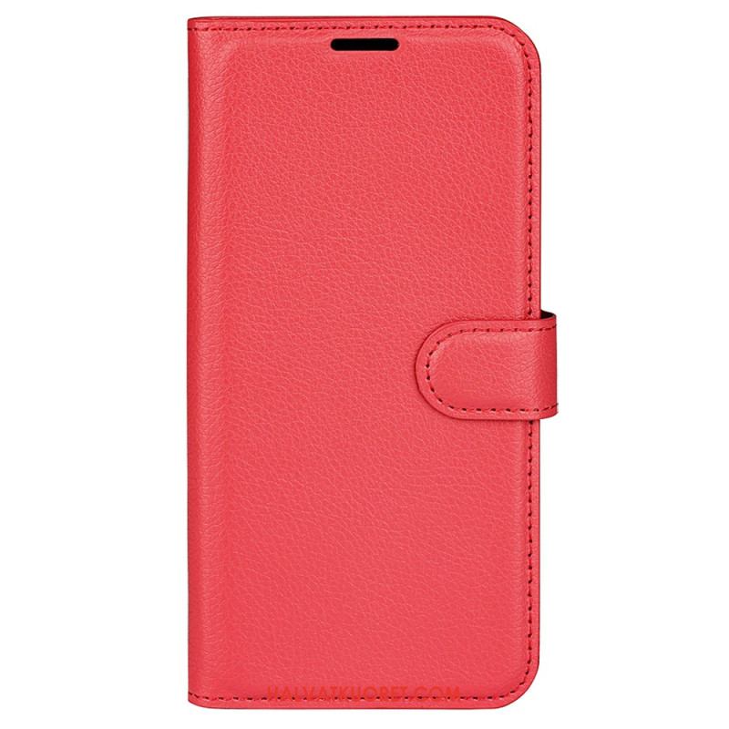 Kuoret Oneplus 12r Classic Litchi Faux Leather