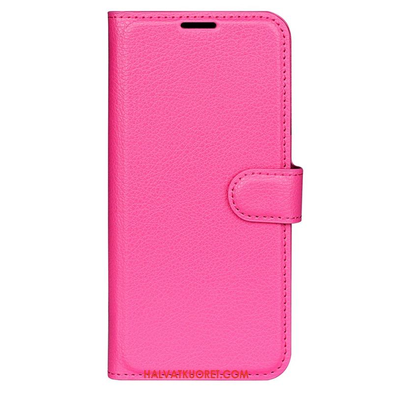 Kuoret Oneplus 12r Classic Litchi Faux Leather