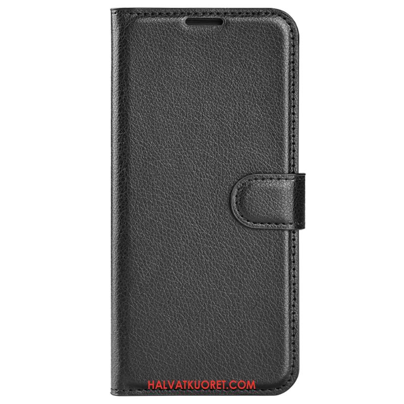 Kuoret Oppo Reno 12f 5g Classic Litchi Faux Leather