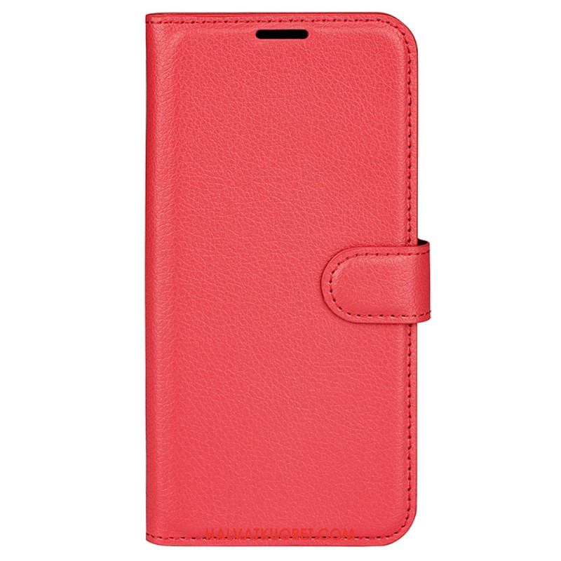 Kuoret Oppo Reno 12f 5g Classic Litchi Faux Leather