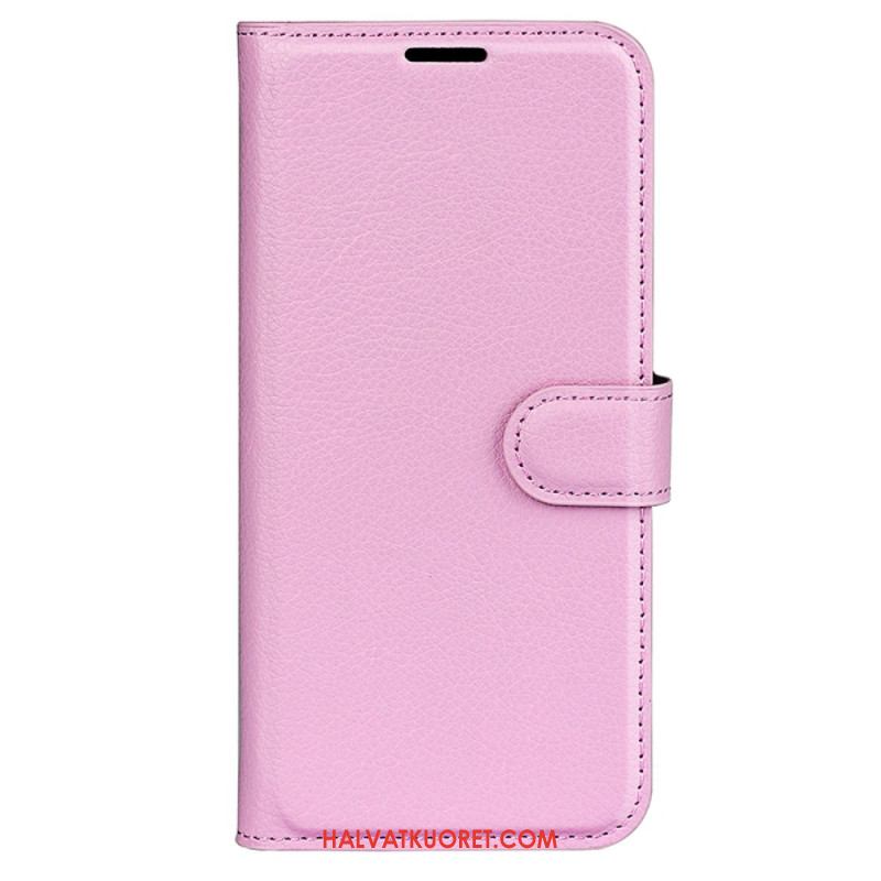 Kuoret Oppo Reno 12f 5g Classic Litchi Faux Leather