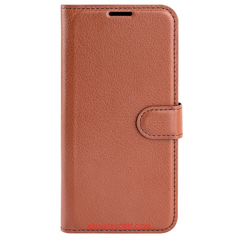 Kuoret Oppo Reno 12f 5g Classic Litchi Faux Leather