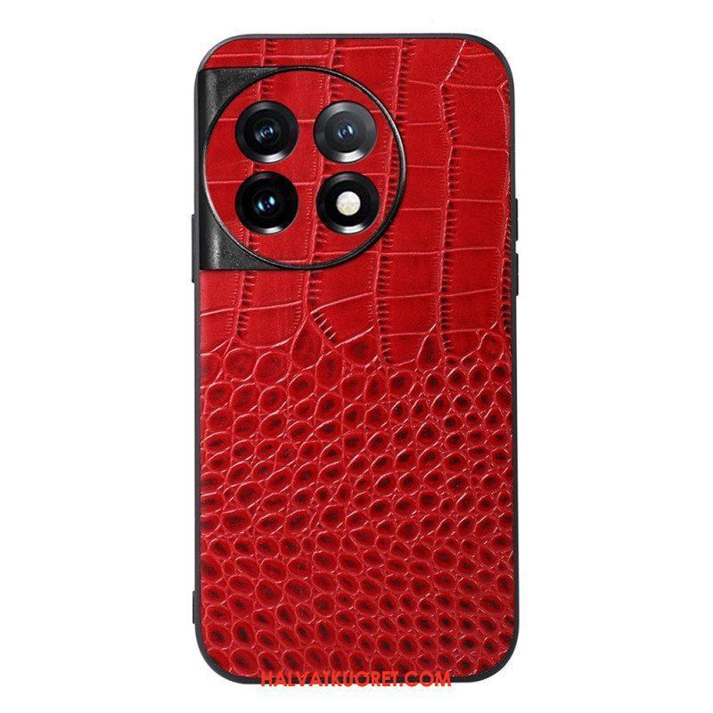 Kuori OnePlus 11 5G Aito Crocodile Texture -nahka