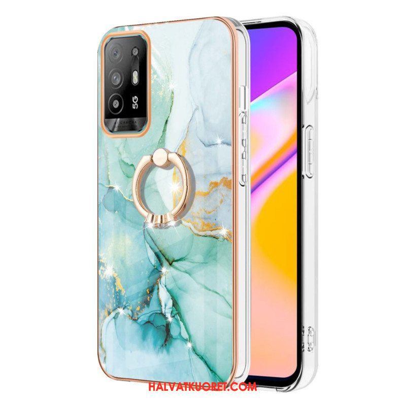 Kuori Oppo A94 5G Marmori Sormuksella