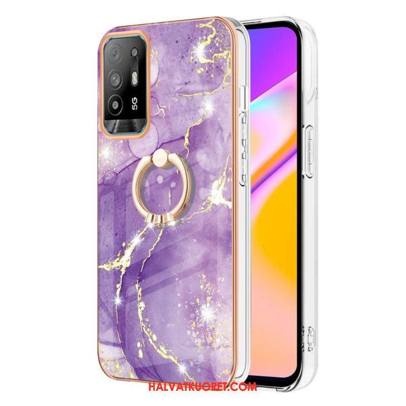 Kuori Oppo A94 5G Marmori Sormuksella