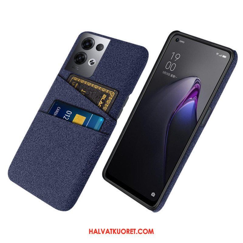 Kuori Oppo Reno 8 Pro Korttipidikkeen Kangas