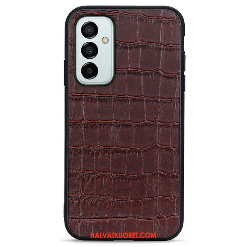 Kuori Samsung Galaxy M23 5G Aito Crocodile Texture -nahka