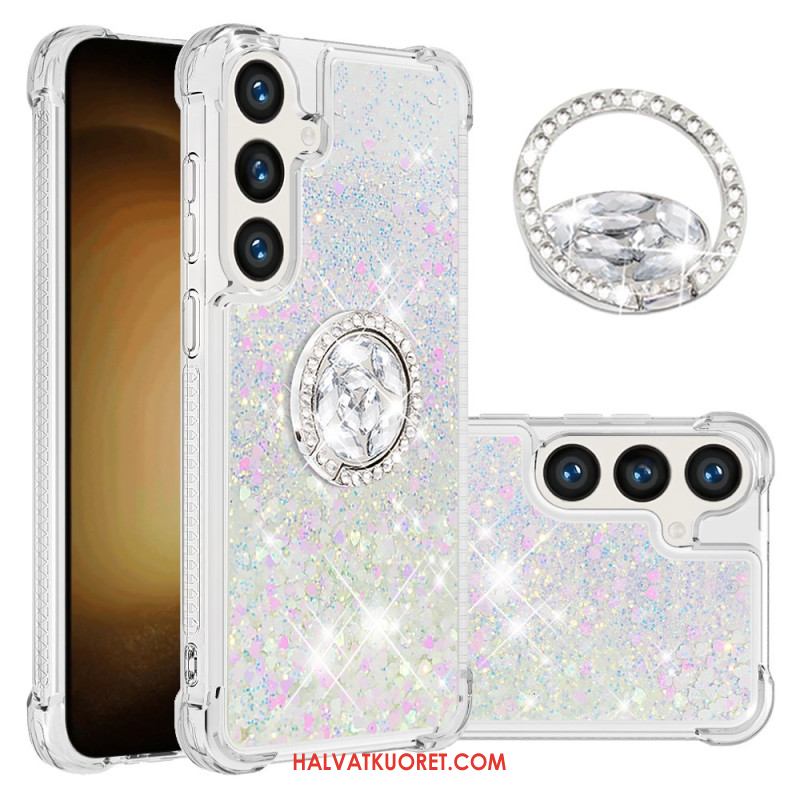 Kuori Samsung Galaxy S24 Plus 5g Glitter Ring -tuki