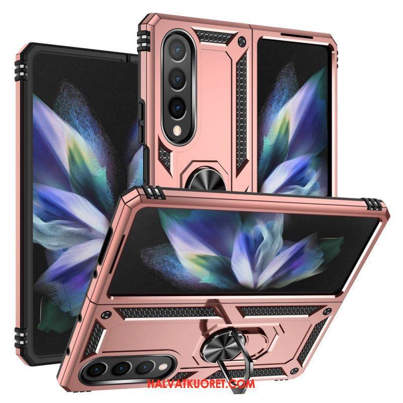 Kuori Samsung Galaxy Z Fold 4 Sotilasluokka Sormuksella