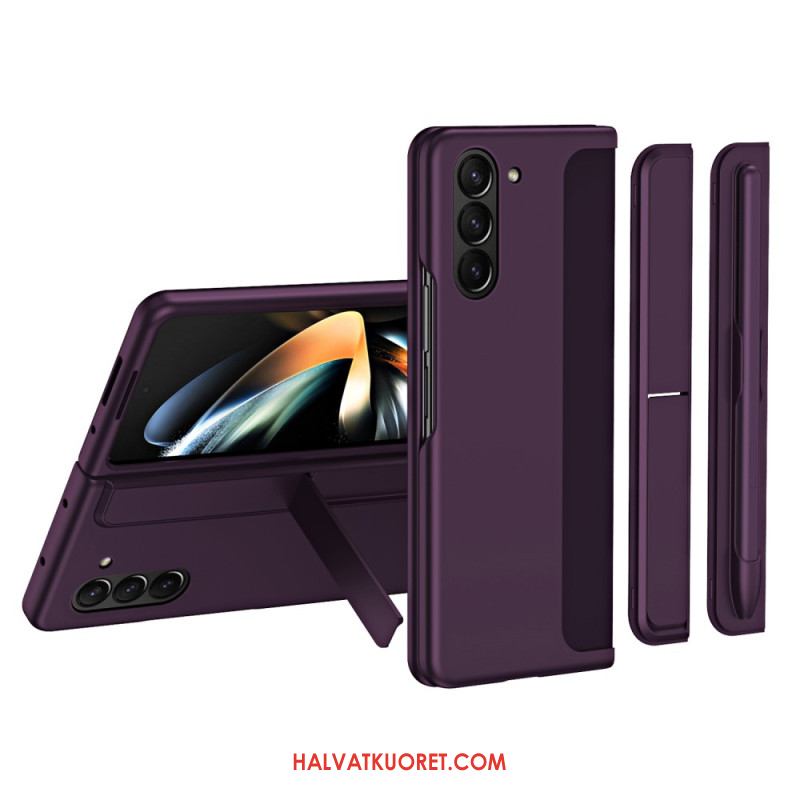 Kuori Samsung Galaxy Z Fold 5 Jalustalla Ja Kynän Pidikkeellä