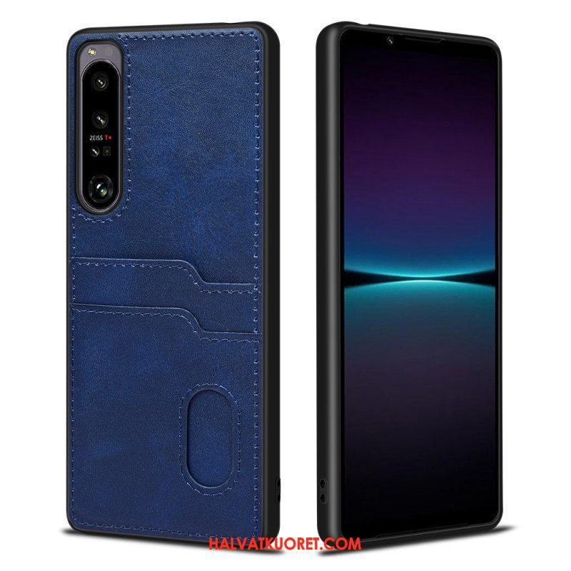 Kuori Sony Xperia 1 IV Kaksinkertainen Korttikotelo