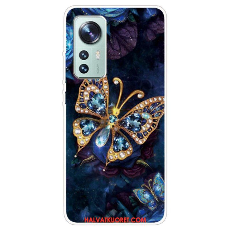 Kuori Xiaomi 12 / 12X Enchanted Butterfly Silikoni