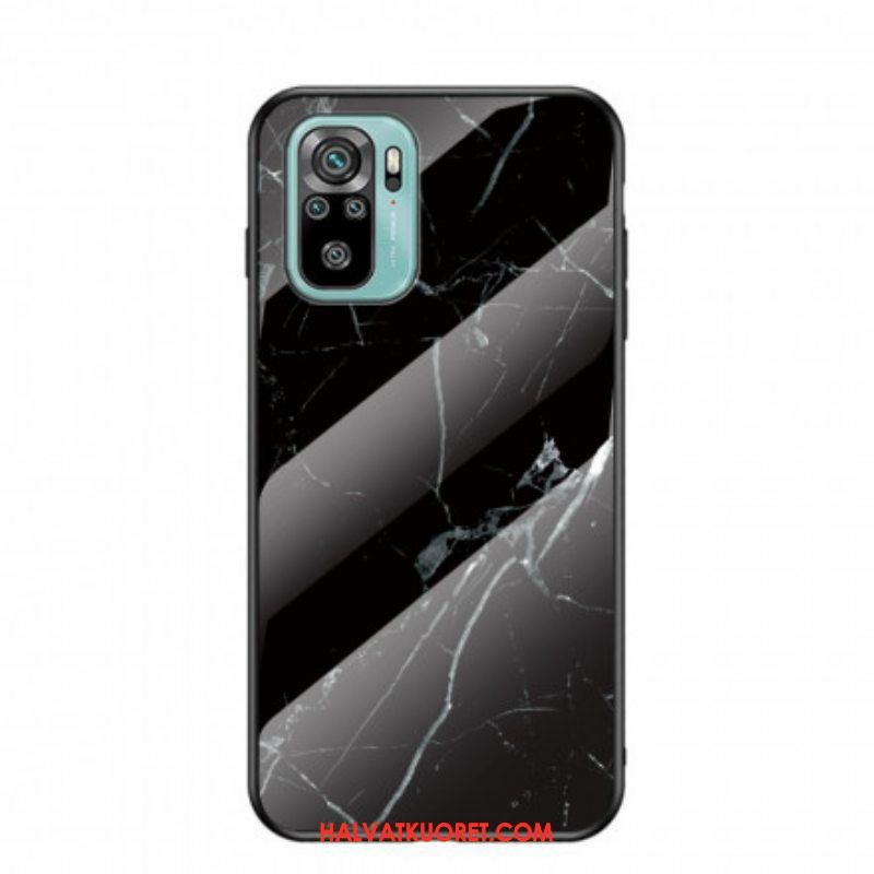 Kuori Xiaomi Redmi Note 10 / 10S Tempered Glass Marble Colors