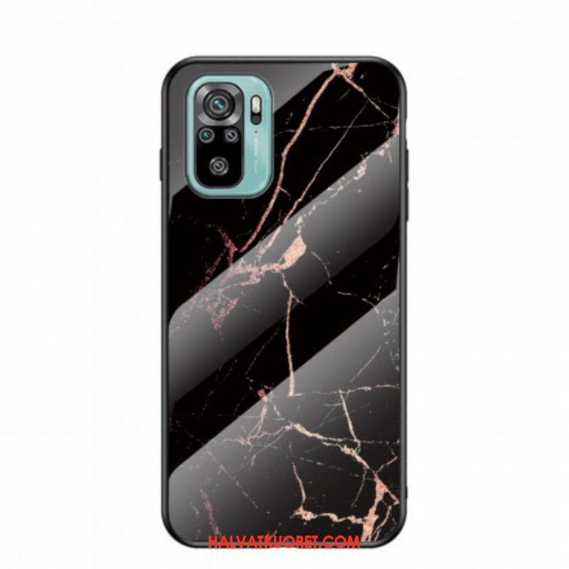 Kuori Xiaomi Redmi Note 10 / 10S Tempered Glass Marble Colors