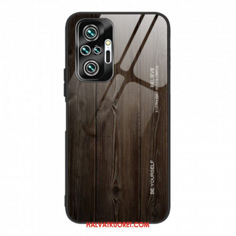 Kuori Xiaomi Redmi Note 10 Pro Wood Design Karkaistu Lasi