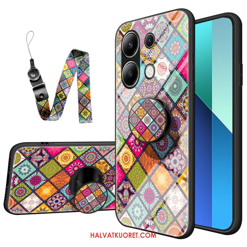 Kuori Xiaomi Redmi Note 13 4g Patchwork Tukirengas Ja -hihna