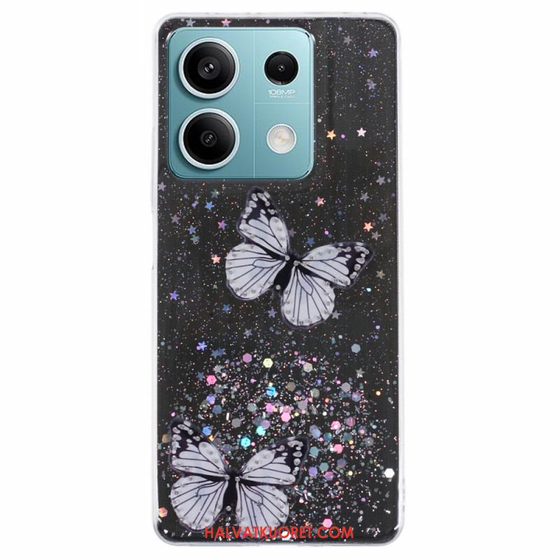 Kuori Xiaomi Redmi Note 13 5g Perhoset Glitter