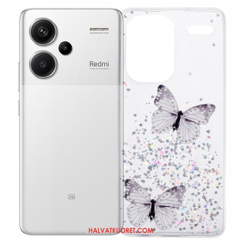 Kuori Xiaomi Redmi Note 13 Pro Plus 5g Kimaltelevia Perhosia