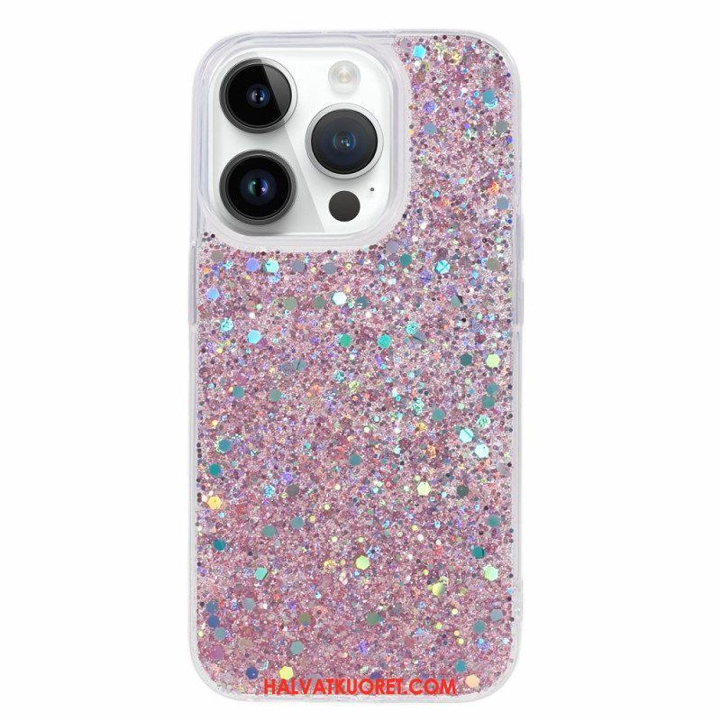 Kuori iPhone 15 Pro Pelkkää Glitteriä