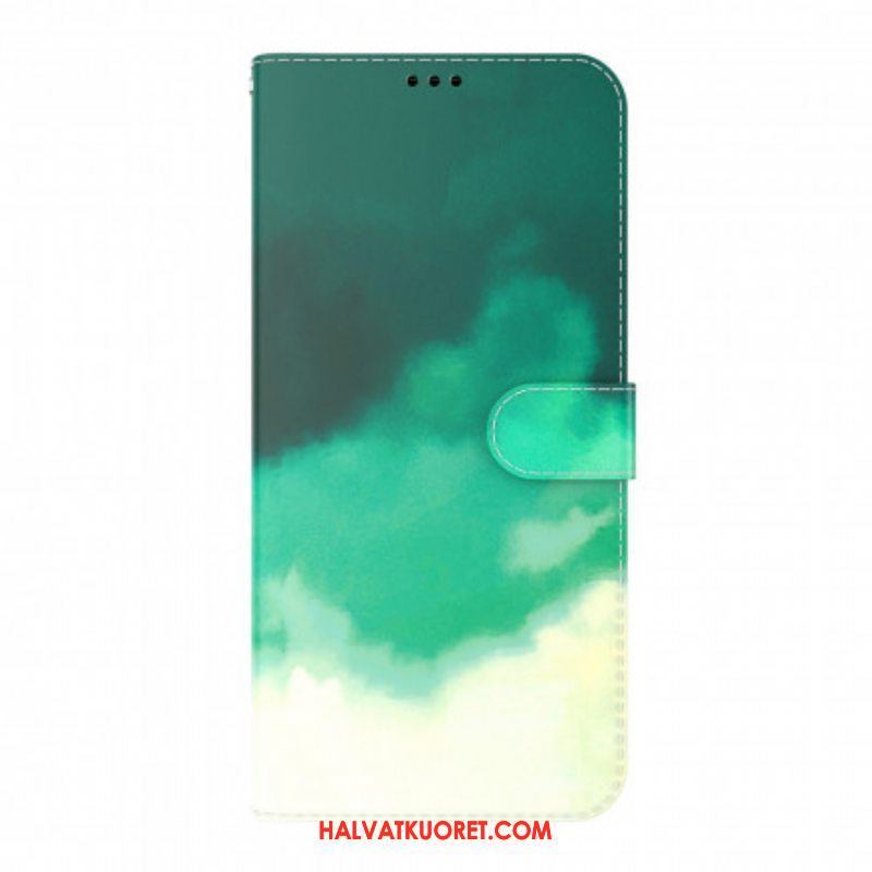 Nahkakotelo Oppo A54 5G / A74 5G Akvarelli