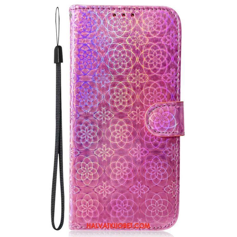 Nahkakotelo Oppo Reno 8 Pro Disco-tyylinen