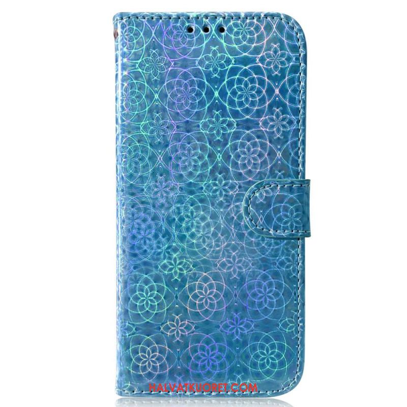 Nahkakotelo Samsung Galaxy A55 5g Strappy Disco -tyyli