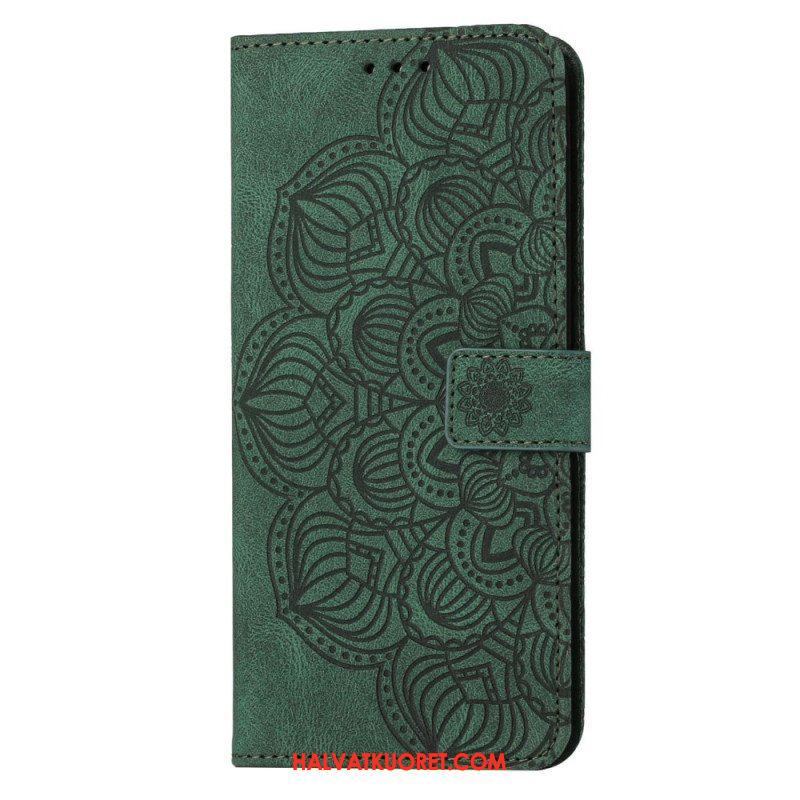 Nahkakotelo Samsung Galaxy S23 5G Suojaketju Kuori Strappy Mandala