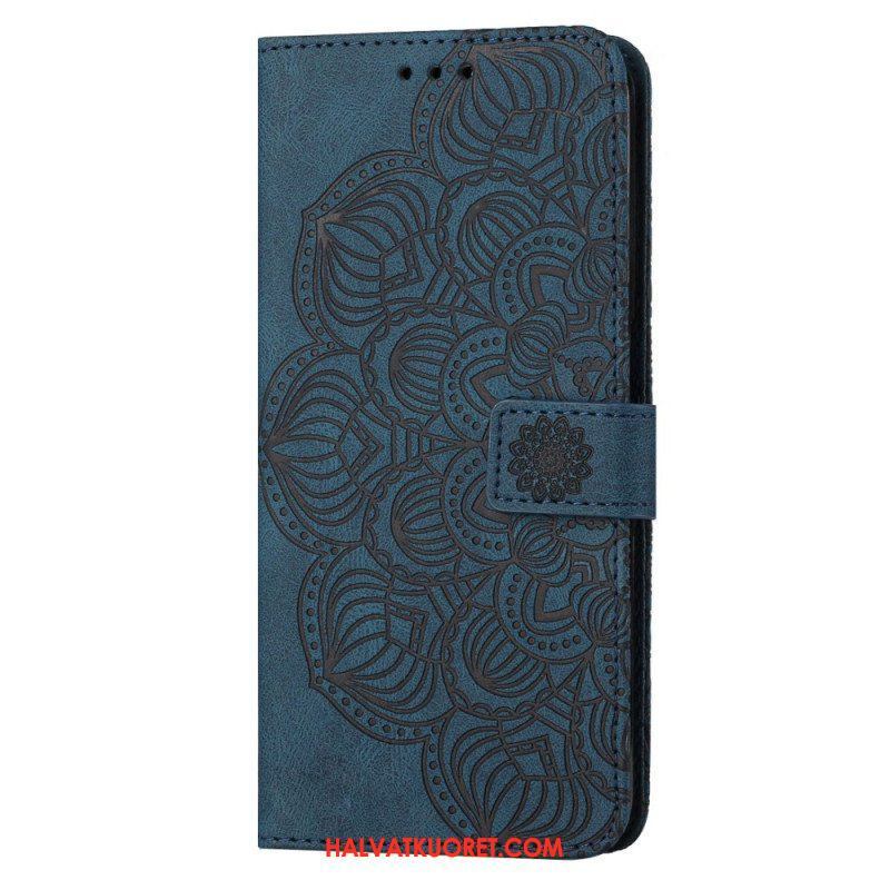 Nahkakotelo Samsung Galaxy S23 5G Suojaketju Kuori Strappy Mandala