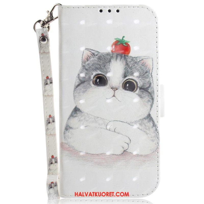 Nahkakotelo Xiaomi 12 / 12X Suojaketju Kuori Thong Graphic Cat