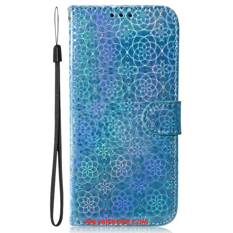 Nahkakotelo Xiaomi 13 Pro Suojaketju Kuori Strappy Disco Style