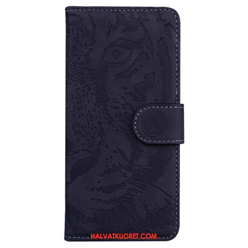 Nahkakotelo Xiaomi 13 Pro Suojaketju Kuori Strappy Tiger Print