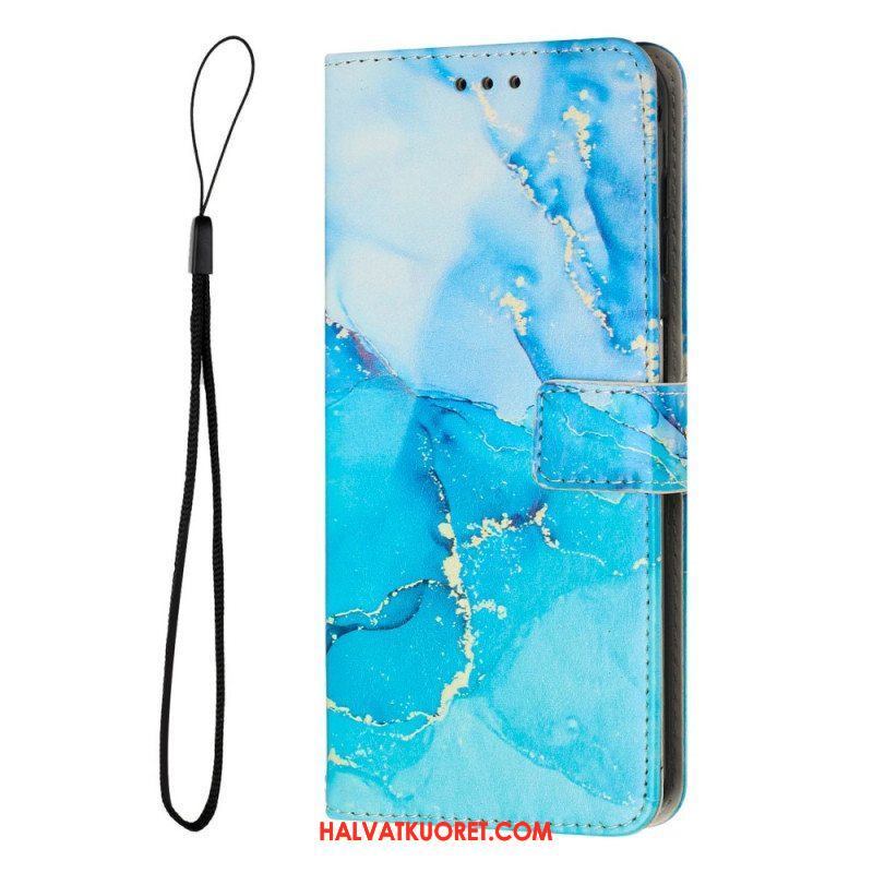 Nahkakotelo Xiaomi 13 Pro Suojaketju Kuori Strip Marble