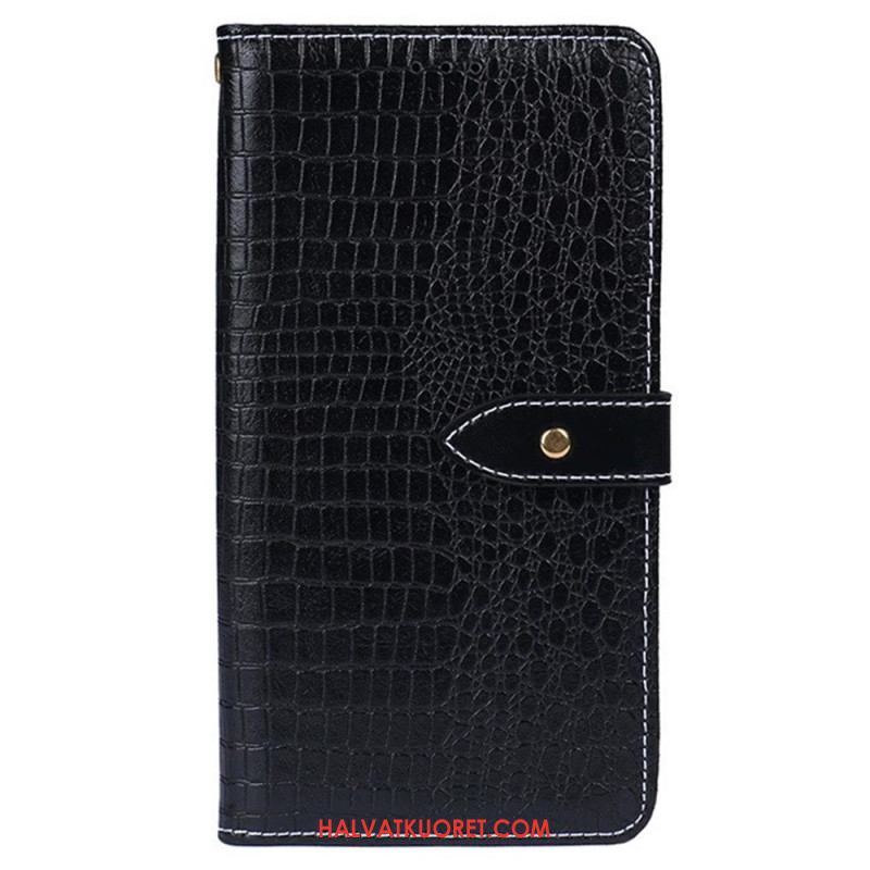 Nahkakotelo Xiaomi Redmi Note 13 4g Idewei Crocodile Texture