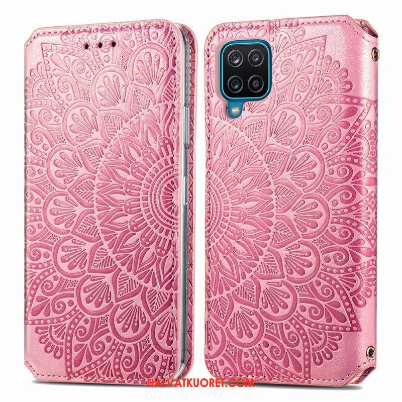 Puhelinkuoret Samsung Galaxy M12 / A12 Kotelot Flip Mandala