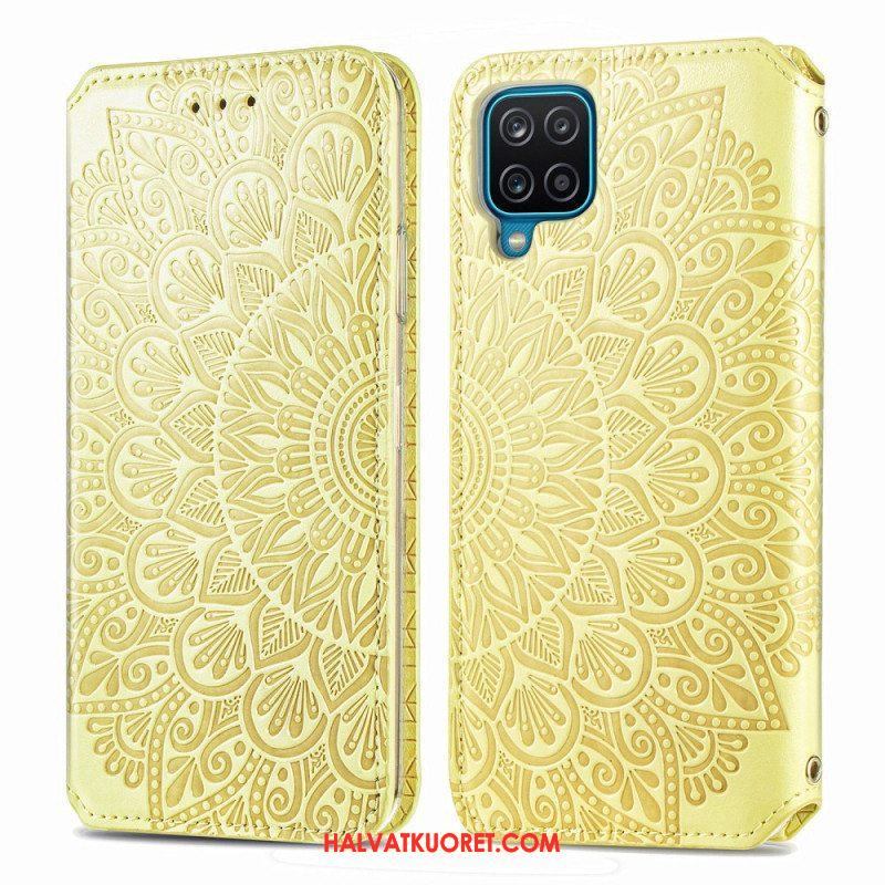 Puhelinkuoret Samsung Galaxy M12 / A12 Kotelot Flip Mandala