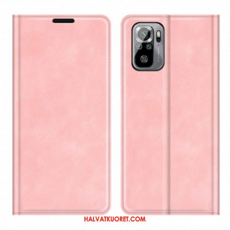 Puhelinkuoret Xiaomi Redmi Note 10 / 10S Kotelot Flip Skin-touch