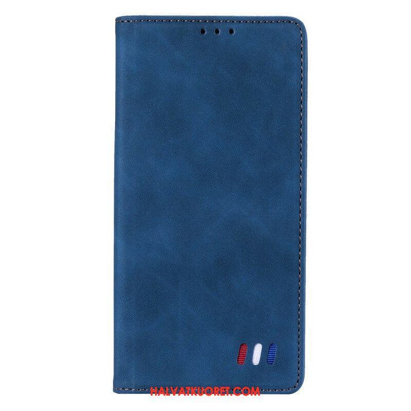 Puhelinkuoret Xiaomi Redmi Note 10 5G Kotelot Flip Tricolor Nahkatyyli