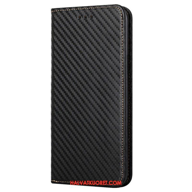 Puhelinkuoret iPhone 14 Pro Suojaketju Kuori Kotelot Flip Strappy Carbon Fiber Style