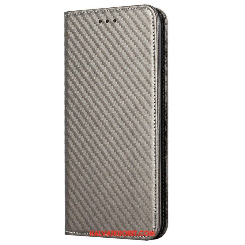 Puhelinkuoret iPhone 14 Pro Suojaketju Kuori Kotelot Flip Strappy Carbon Fiber Style