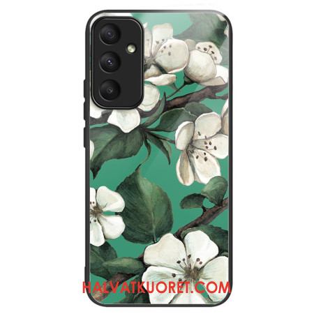 Case Samsung Galaxy A55 5g Puhelinkuoret Karkaistu Lasi Valkoiset Kukat