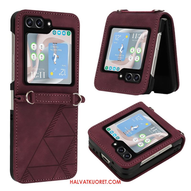 Case Samsung Galaxy Z Flip 5 Puhelinkuoret Keinonahkakolmiot